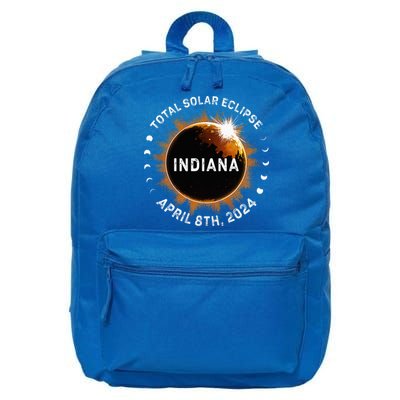 Total Solar Eclipse Path of Totality April 8th 2024 Indiana 16 in Basic Backpack