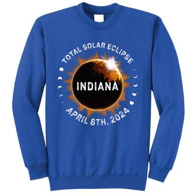 Total Solar Eclipse Path of Totality April 8th 2024 Indiana Tall Sweatshirt