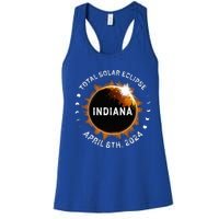 Total Solar Eclipse Path of Totality April 8th 2024 Indiana Women's Racerback Tank