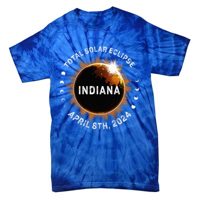 Total Solar Eclipse Path of Totality April 8th 2024 Indiana Tie-Dye T-Shirt