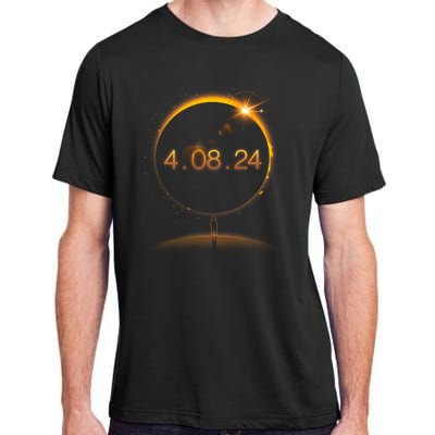 Total Solar Eclipse April 8 2024 Adult ChromaSoft Performance T-Shirt