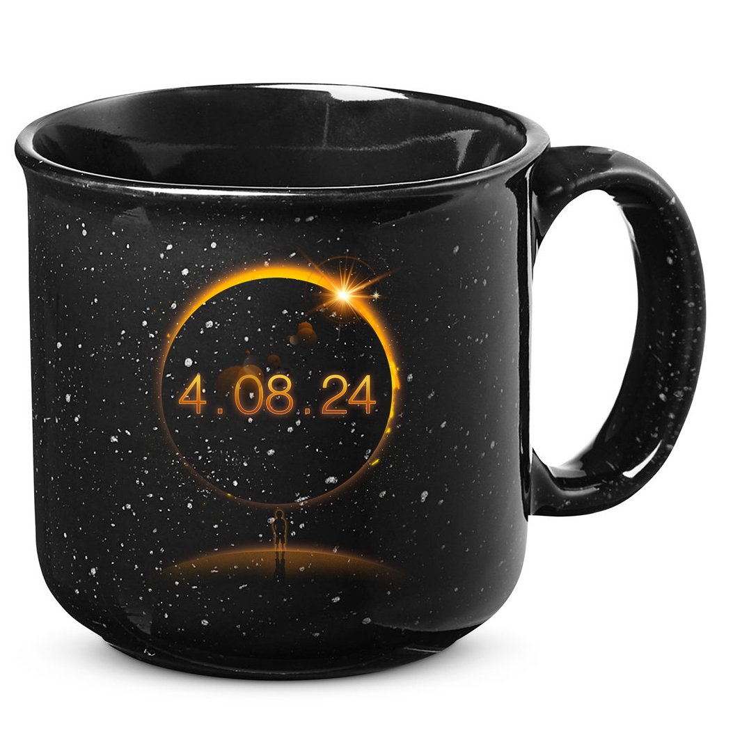Total Solar Eclipse April 8 2024 15oz Campfire Ceramic Mug