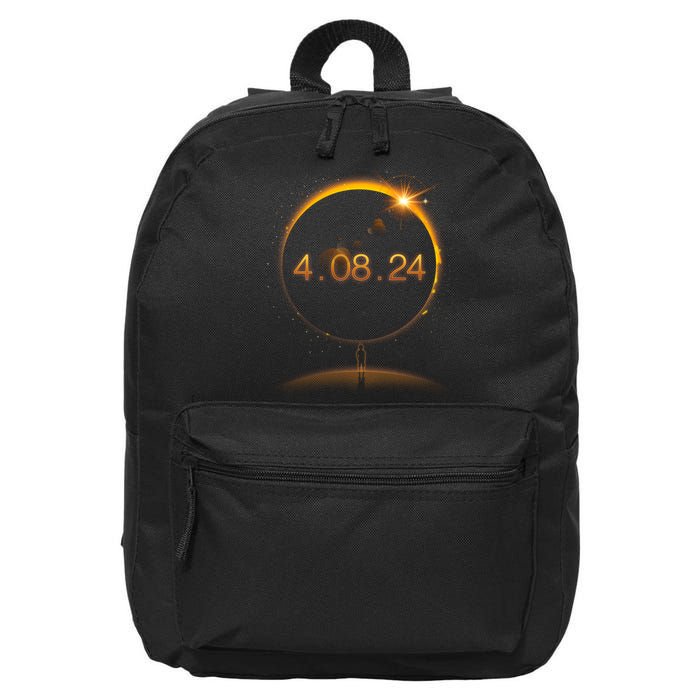 Total Solar Eclipse April 8 2024 16 in Basic Backpack