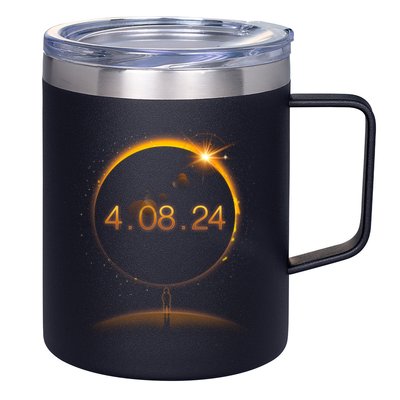 Total Solar Eclipse April 8 2024 12oz Stainless Steel Coffee Mug