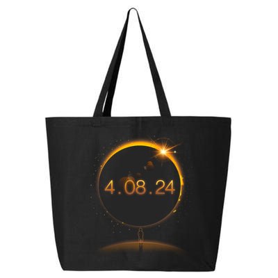 Total Solar Eclipse April 8 2024 25L Jumbo Tote