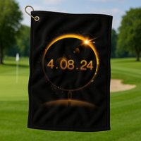 Total Solar Eclipse April 8 2024 Golf Towel