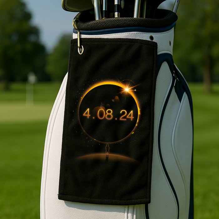 Total Solar Eclipse April 8 2024 Golf Towel