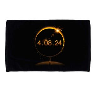 Total Solar Eclipse April 8 2024 Microfiber Hand Towel