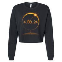 Total Solar Eclipse April 8 2024 Cropped Pullover Crew