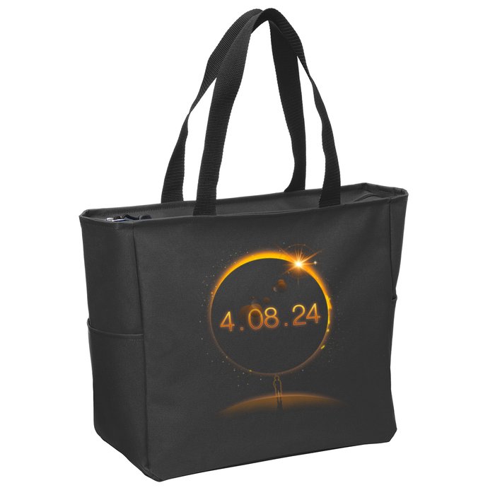 Total Solar Eclipse April 8 2024 Zip Tote Bag