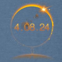 Total Solar Eclipse April 8 2024 Garment-Dyed Sweatshirt