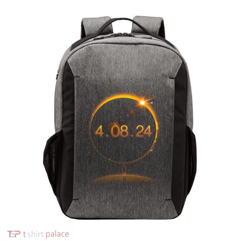 Total Solar Eclipse April 8 2024 Vector Backpack