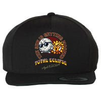 Total Solar Eclipse Chase 2024 Sun Is Getting Mooned Wool Snapback Cap