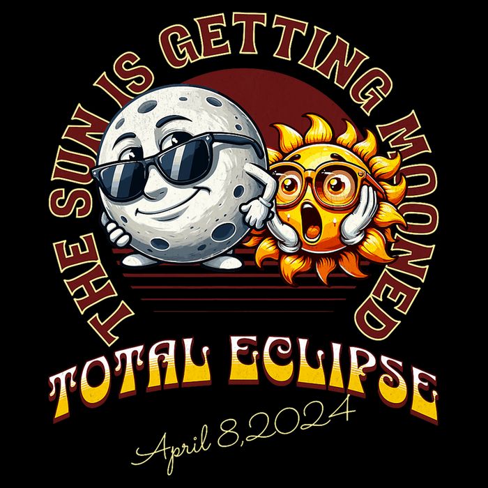 Total Solar Eclipse Chase 2024 Sun Is Getting Mooned Wool Snapback Cap