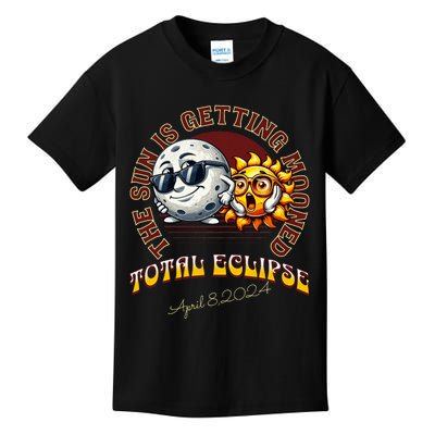 Total Solar Eclipse Chase 2024 Sun Is Getting Mooned Kids T-Shirt