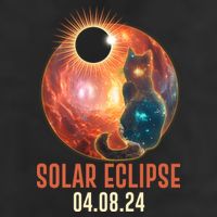 Total Solar Eclipse Galaxy Space Cat Adult Drive Performance Visor