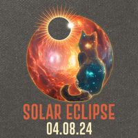 Total Solar Eclipse Galaxy Space Cat Cotton Canvas Backpack