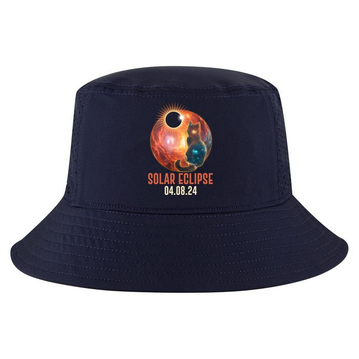 Total Solar Eclipse Galaxy Space Cat Cool Comfort Performance Bucket Hat