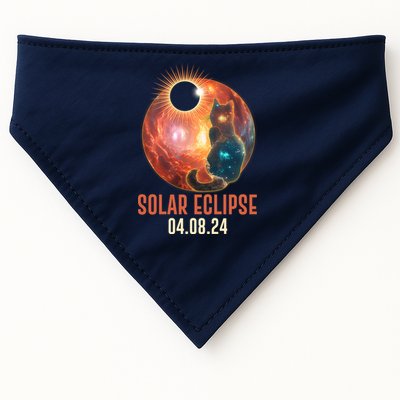 Total Solar Eclipse Galaxy Space Cat USA-Made Doggie Bandana