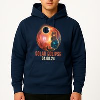 Total Solar Eclipse Galaxy Space Cat Hoodie