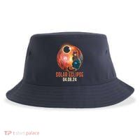 Total Solar Eclipse Galaxy Space Cat Sustainable Bucket Hat
