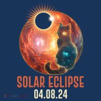 Total Solar Eclipse Galaxy Space Cat Sustainable Bucket Hat