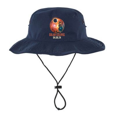 Total Solar Eclipse Galaxy Space Cat Bucket Hat
