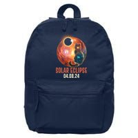 Total Solar Eclipse Galaxy Space Cat 16 in Basic Backpack