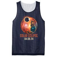 Total Solar Eclipse Galaxy Space Cat Mesh Reversible Basketball Jersey Tank