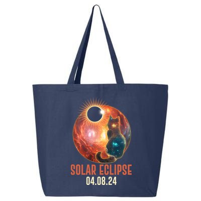 Total Solar Eclipse Galaxy Space Cat 25L Jumbo Tote