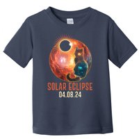 Total Solar Eclipse Galaxy Space Cat Toddler T-Shirt