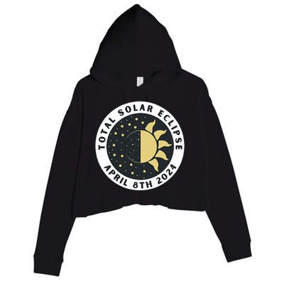 Total Solar Eclipse Crop Fleece Hoodie