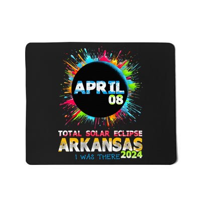 Total Solar Eclipse Arkansas 2024 Colorful Totality Mousepad