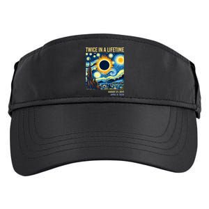 Total Solar Eclipse 2024 Twice In A Lifetime Adult Drive Performance Visor