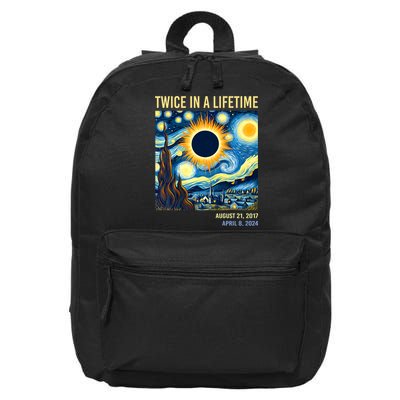 Total Solar Eclipse 2024 Twice In A Lifetime 16 in Basic Backpack