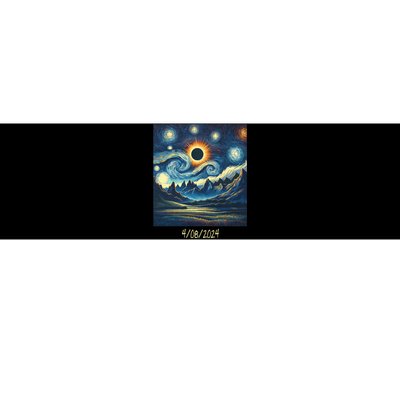 Total Solar Eclipse Van 2024 Gogh April 8 Night Starry 2024 Bumper Sticker