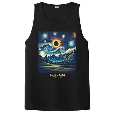 Total Solar Eclipse Van 2024 Gogh April 8 Night Starry 2024 PosiCharge Competitor Tank