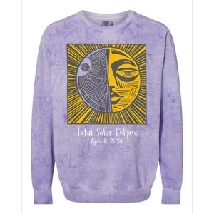 Total Solar Eclipse April 8 2024 Colorblast Crewneck Sweatshirt