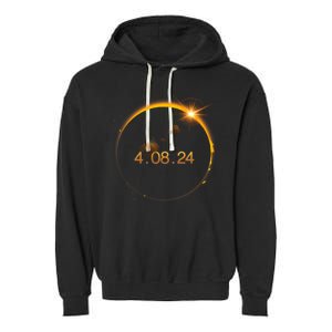 Total Solar Eclipse April 8 2024 Garment-Dyed Fleece Hoodie