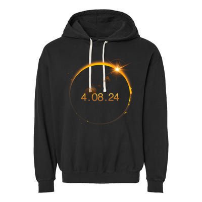 Total Solar Eclipse April 8 2024 Garment-Dyed Fleece Hoodie