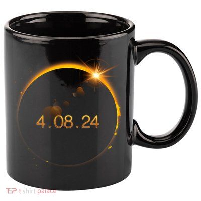 Total Solar Eclipse April 8 2024 11oz C Handle Ceramic Mug