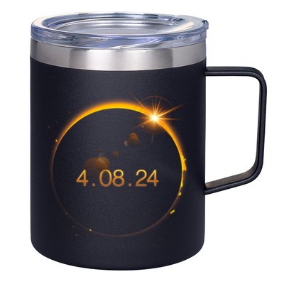 Total Solar Eclipse April 8 2024 12oz Stainless Steel Coffee Mug