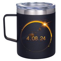 Total Solar Eclipse April 8 2024 12oz Stainless Steel Coffee Mug