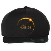 Total Solar Eclipse April 8 2024 Wool Snapback Cap