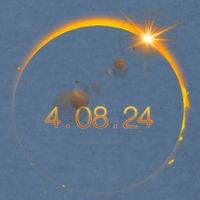 Total Solar Eclipse April 8 2024 Garment-Dyed Sweatshirt