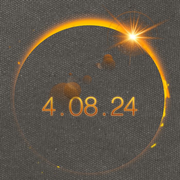 Total Solar Eclipse April 8 2024 Cotton Canvas Backpack