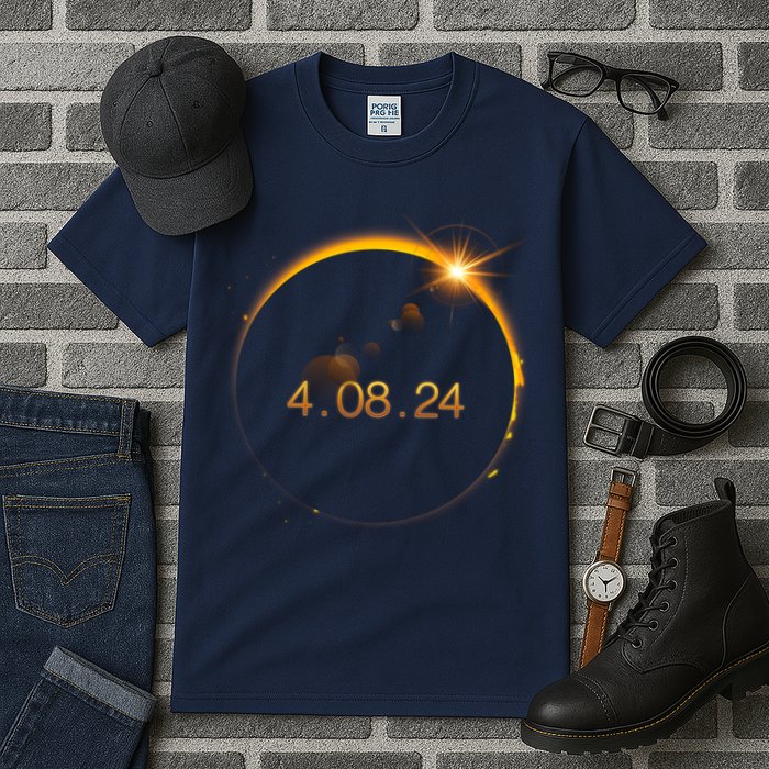 Total Solar Eclipse April 8 2024 Tall T-Shirt