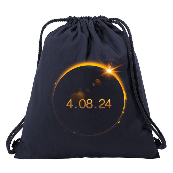 Total Solar Eclipse April 8 2024 Drawstring Bag