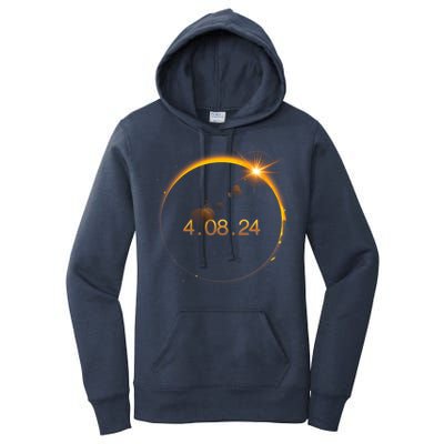 Total Solar Eclipse April 8 2024 Women's Pullover Hoodie