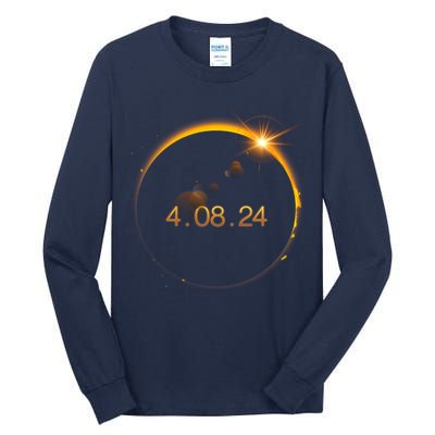 Total Solar Eclipse April 8 2024 Tall Long Sleeve T-Shirt